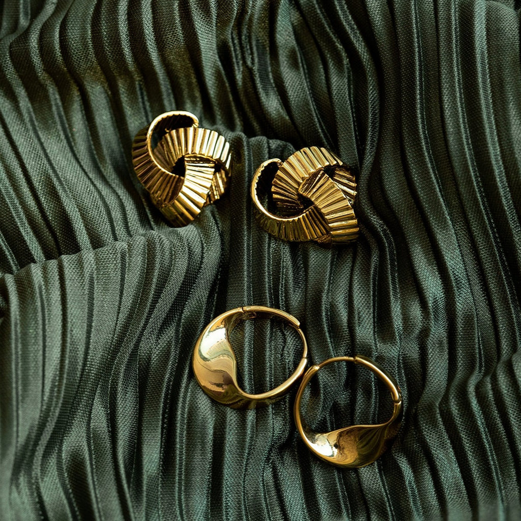 Large on sale knot earrings