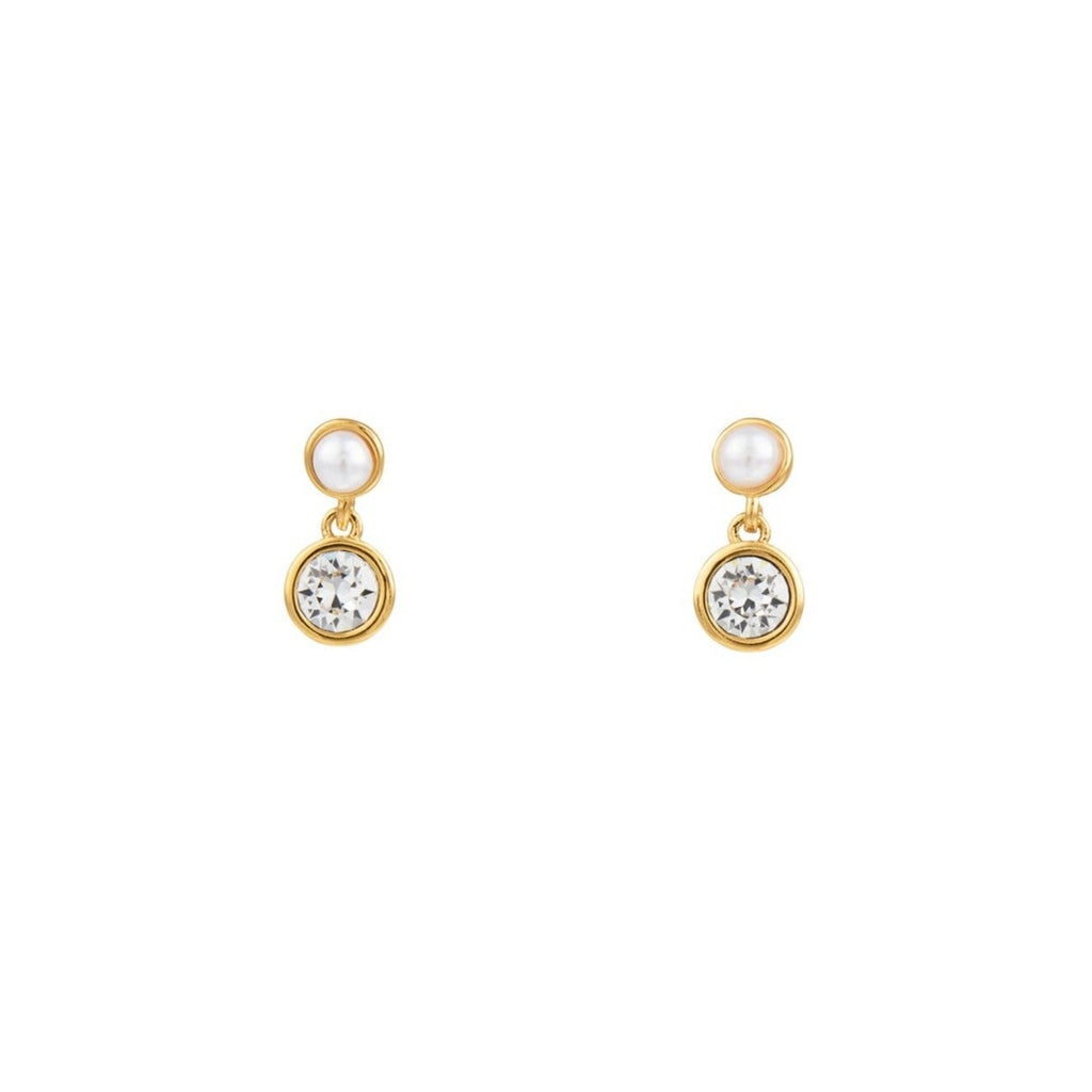 Pearl & Crystal Stud Earrings