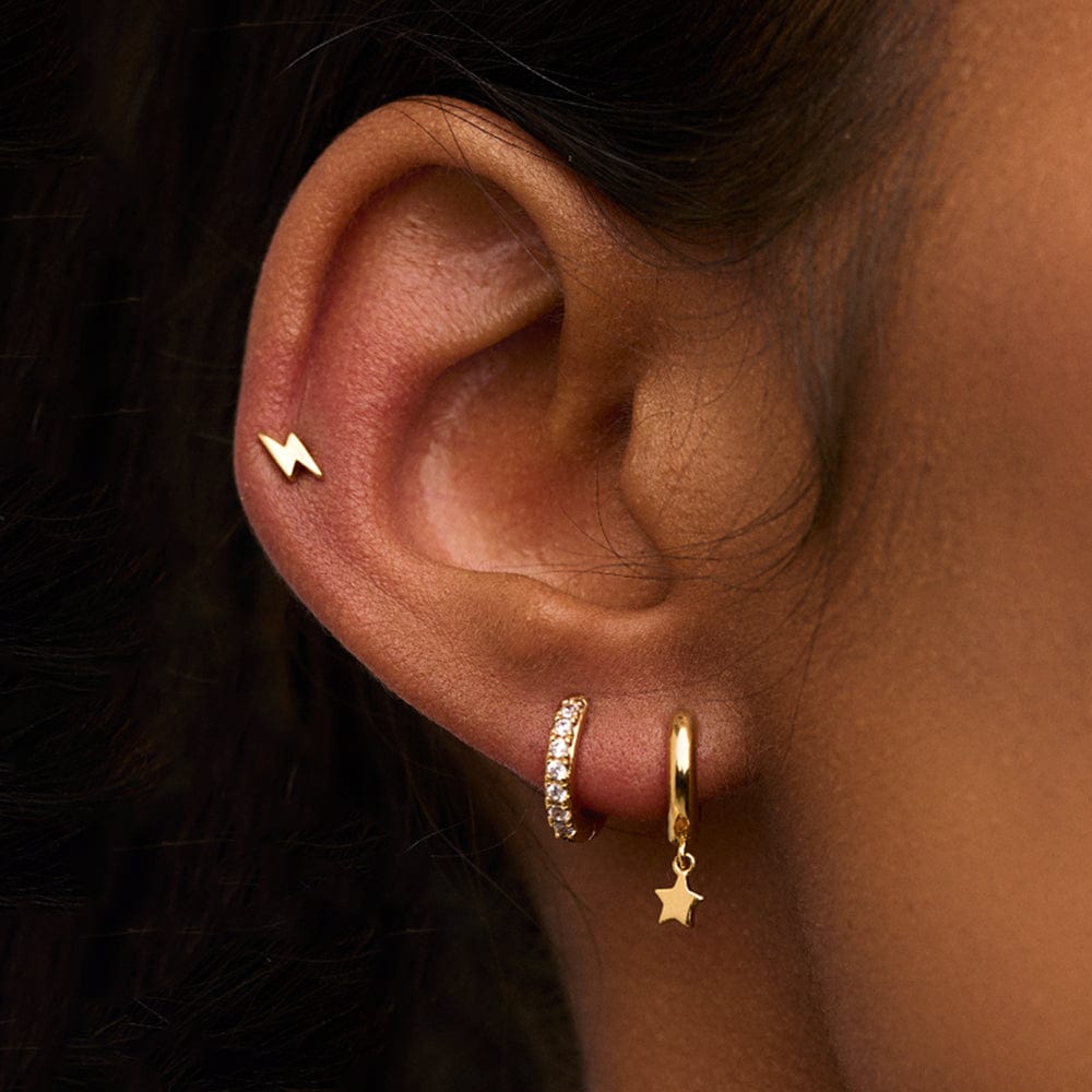 Ear Party Lightning & Star Ear Stacking Set - Gold Orelia Jewellery