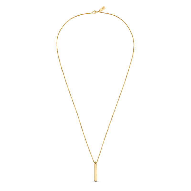 Necklaces Solid Bar Necklace - Gold Orelia Jewellery