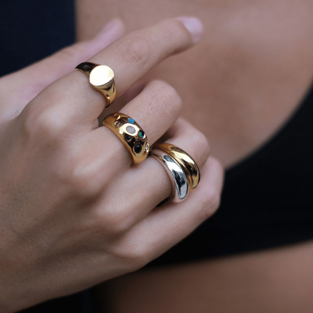 Rings LUXE Signet Ring Orelia Jewellery