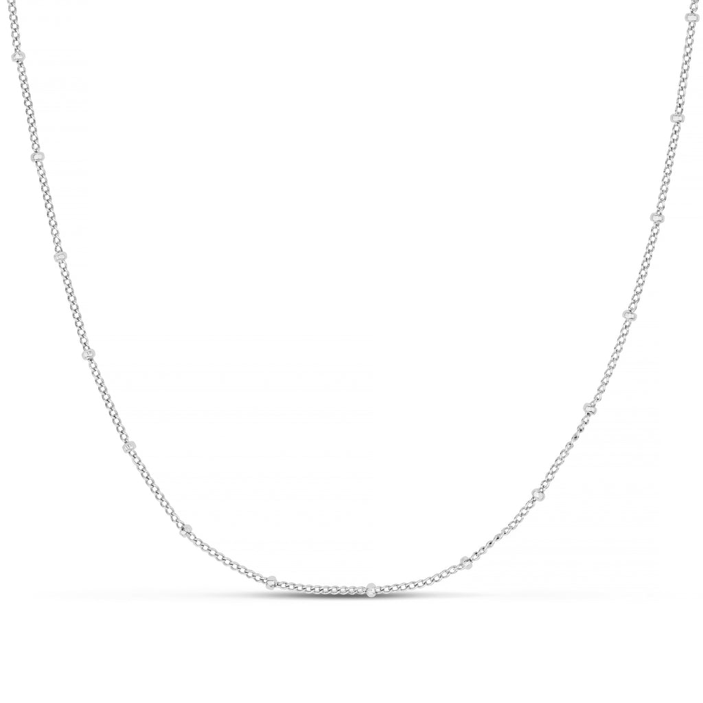 Satellite Chain Silver Necklace Short - Main Image
