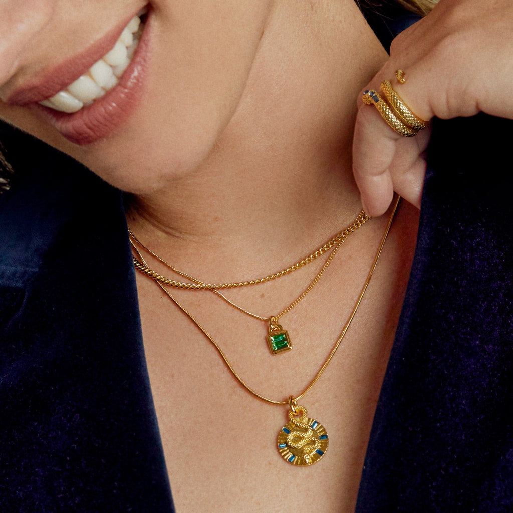 Serpent Medallion Necklace