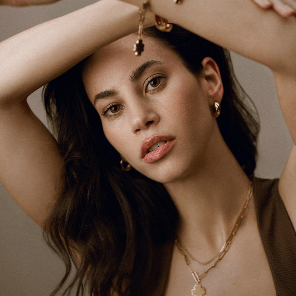 Small Hoop LUXE Polished Crossover Hoop Earrings Orelia Jewellery