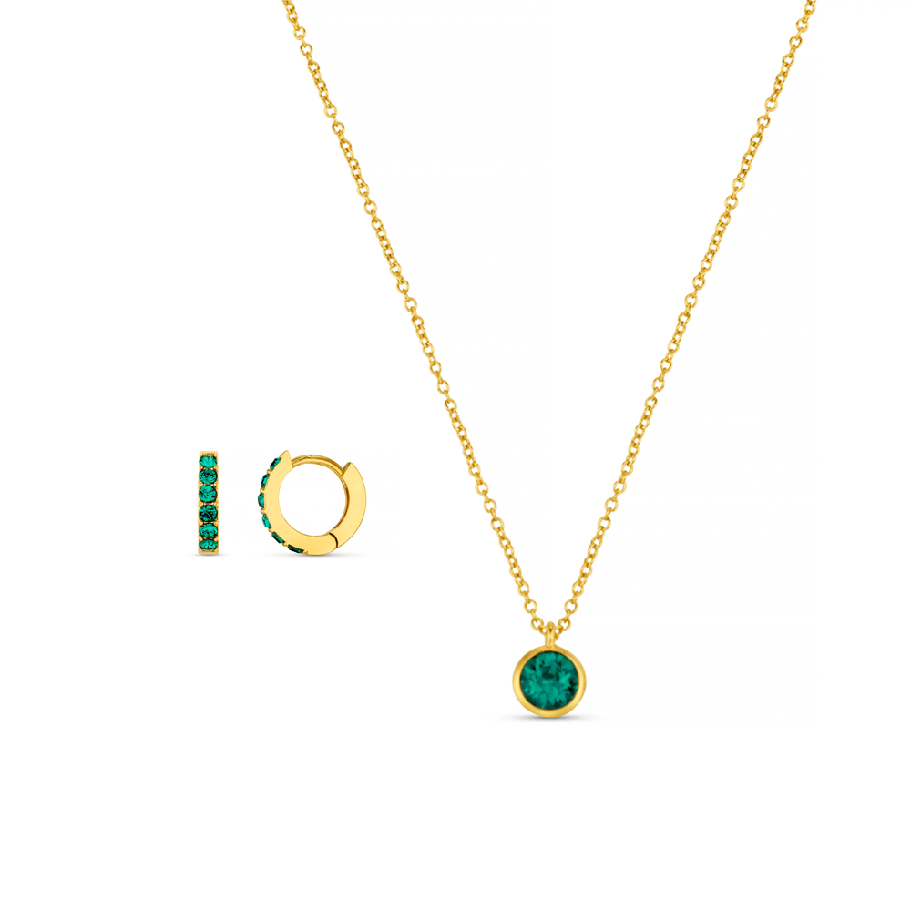 Style Sets Emerald Style Set Made With Swarovski® Crystals Orelia Jewellery
