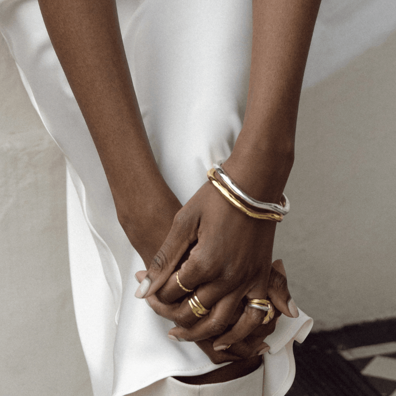 Style Sets Stacking Bangle Mixed Plate Style Set Orelia Jewellery