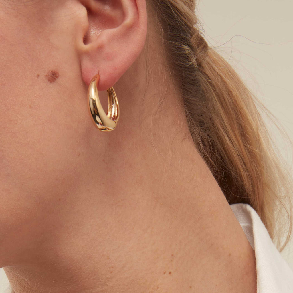 Tapered hoop earrings online