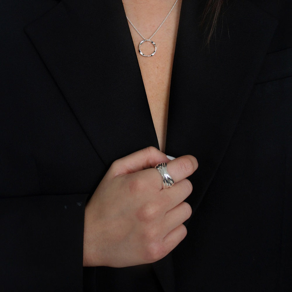 Silver on sale interlocking rings