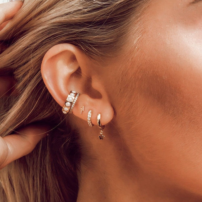 Ear Party Lightning & Star Ear Stacking Set - Gold Orelia Jewellery