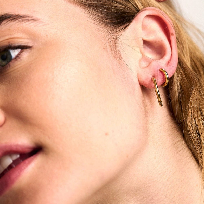 Huggie Hoops LUXE Huggie Hoop Earrings - Gold Orelia Jewellery