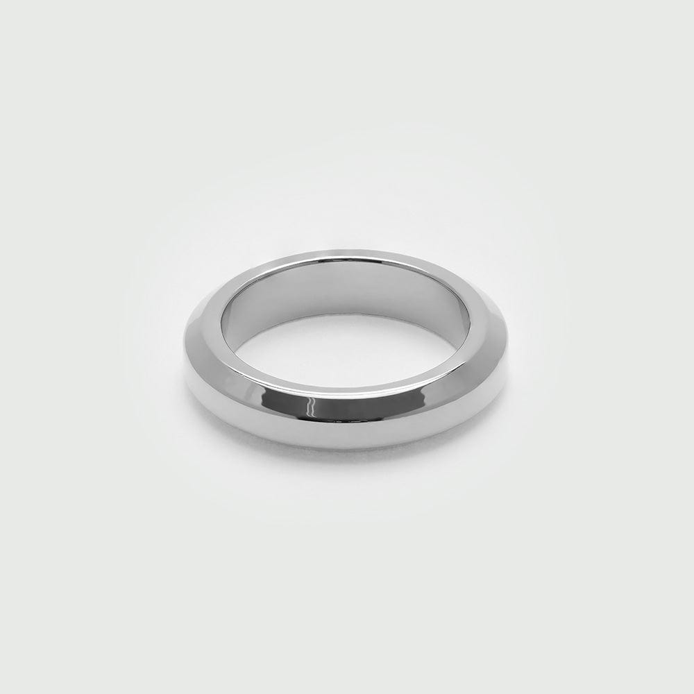 Rings LUXE Bevelled Edge Ring - Silver Orelia Jewellery