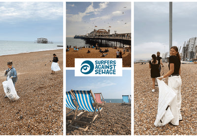 Orelia Brighton Beach Clean with Surfers against sewage for National Beach Day