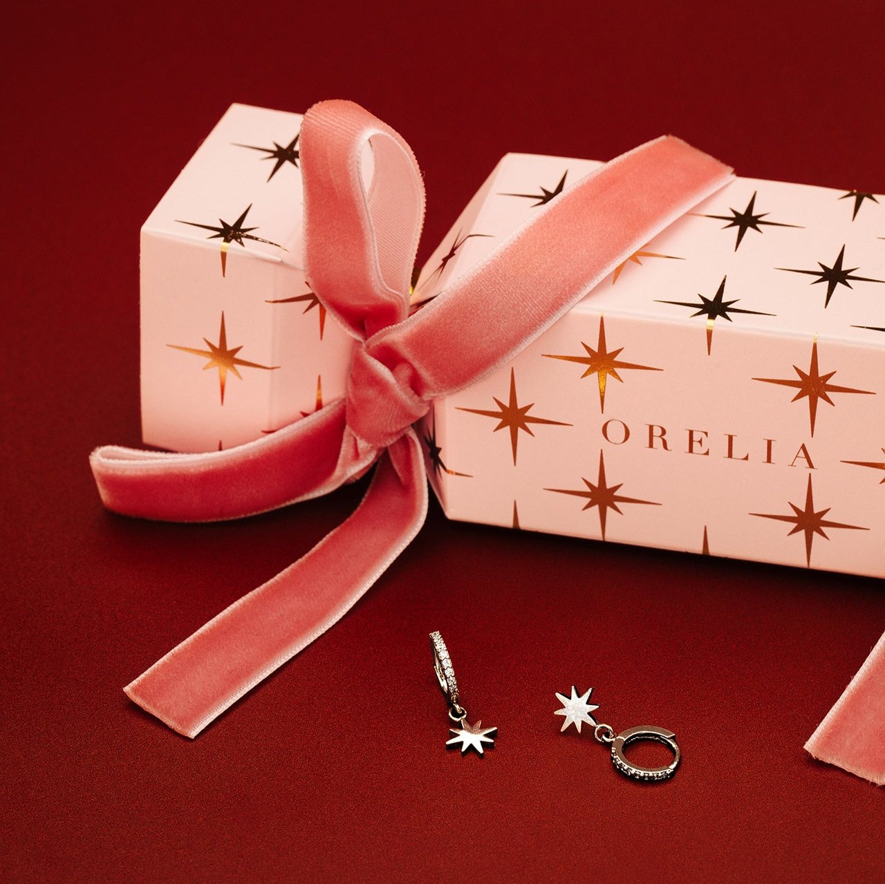 Ribbon wrapped hoop earrings hotsell