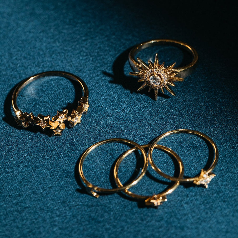 Pavé Star Constellation Ring - Orelia London