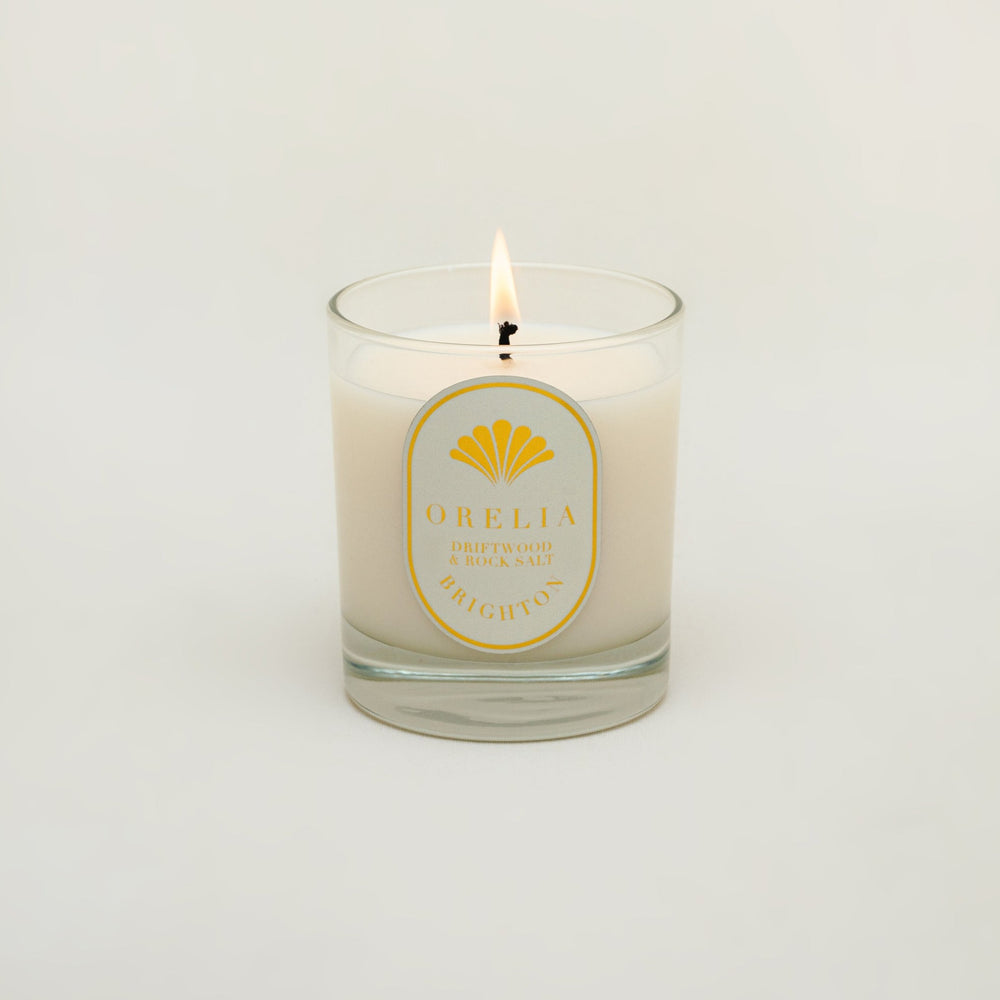 Driftwood & Rock Salt Votive Candle