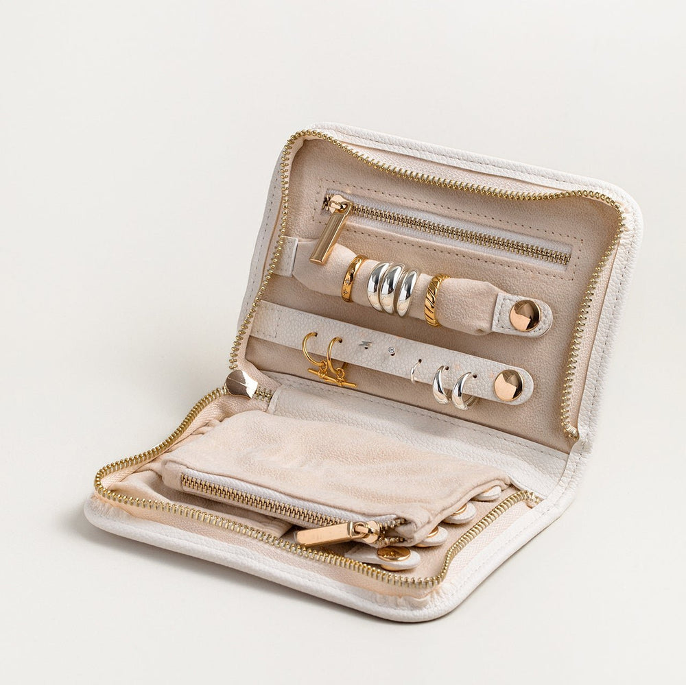 Cream Jewellery Travel Wallet