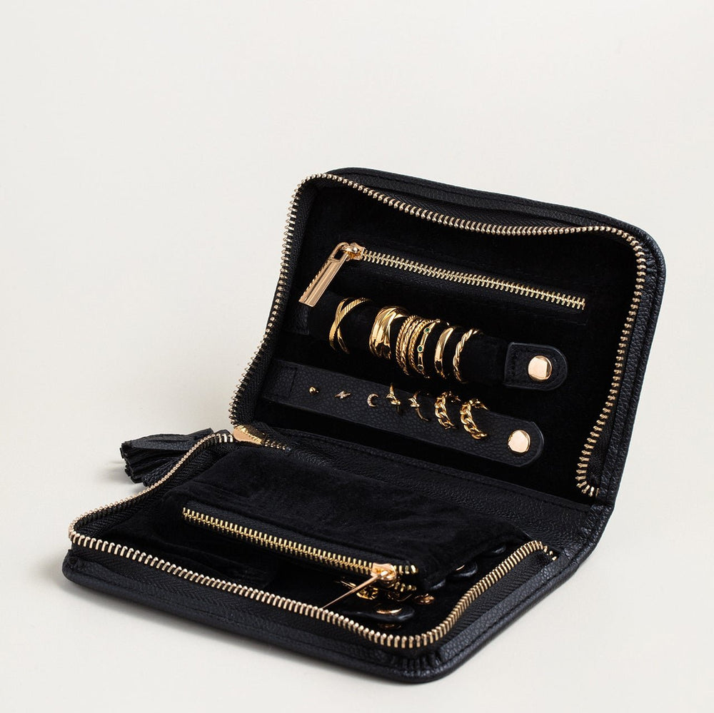 Black Jewellery Travel Wallet