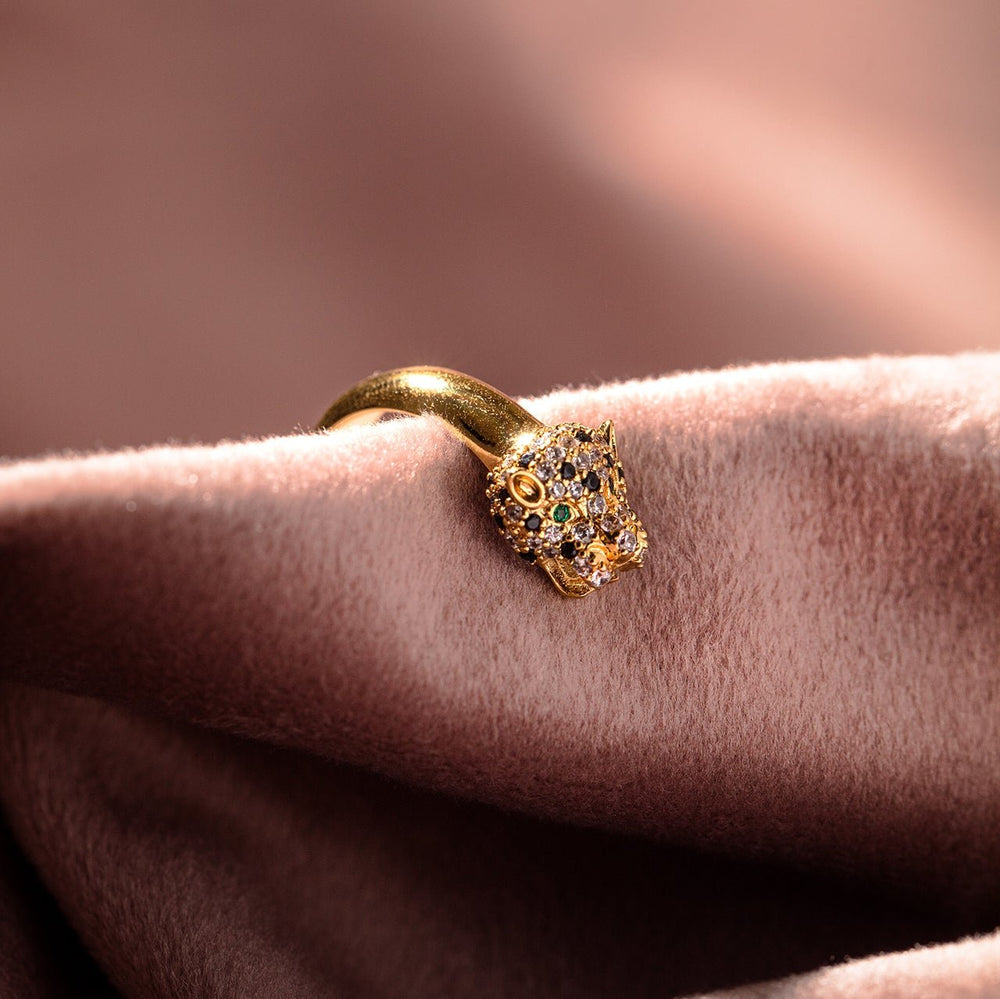 Pave Panther Ring