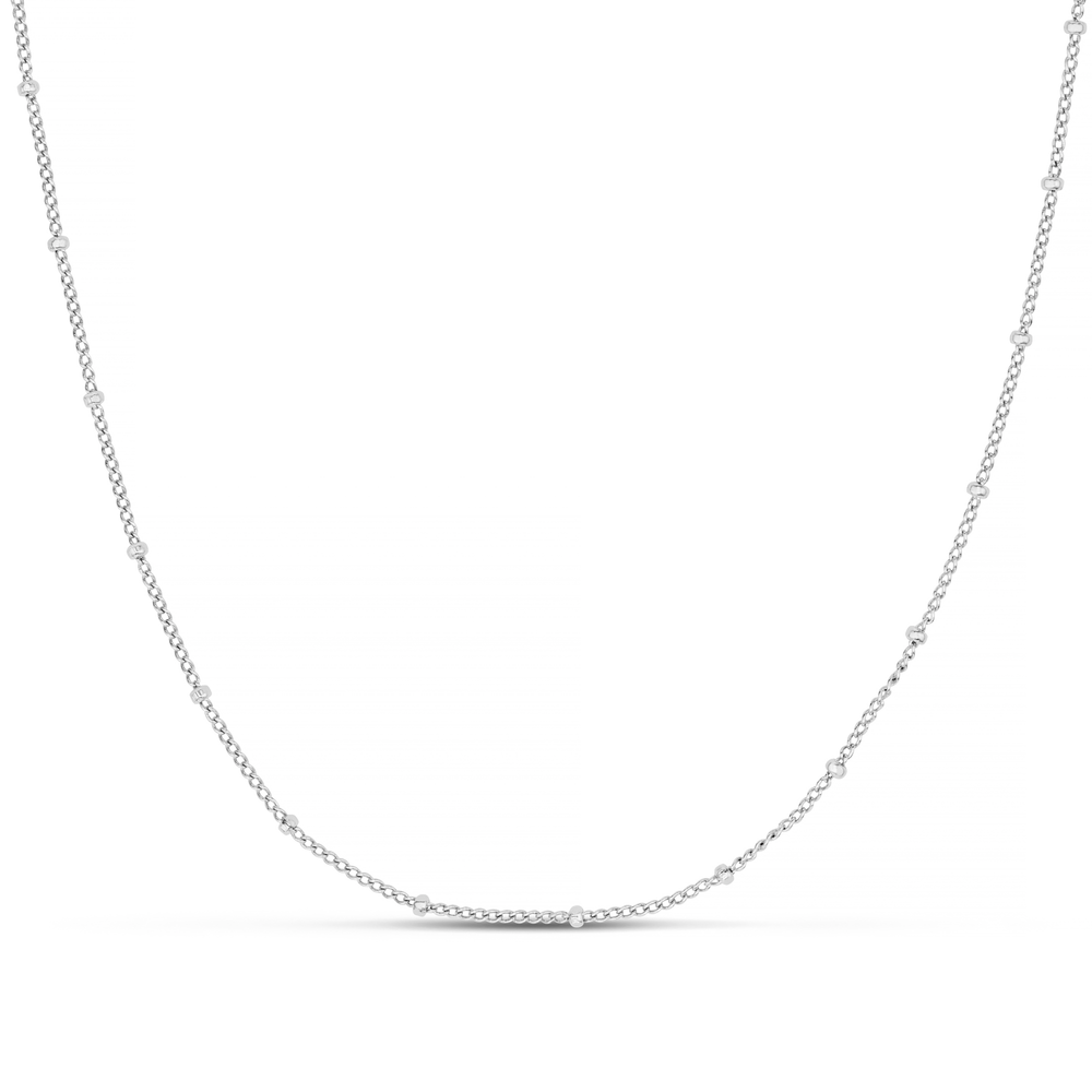 Satellite Chain Silver Necklace - Short