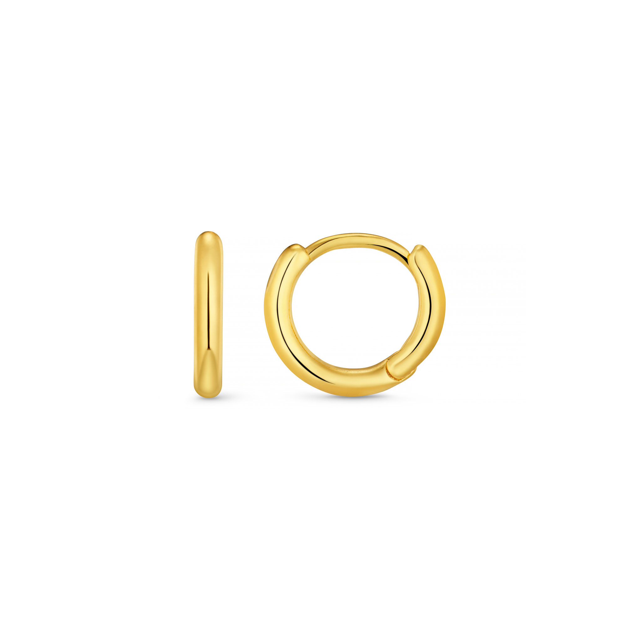 Gold Huggie Hoop Earrings