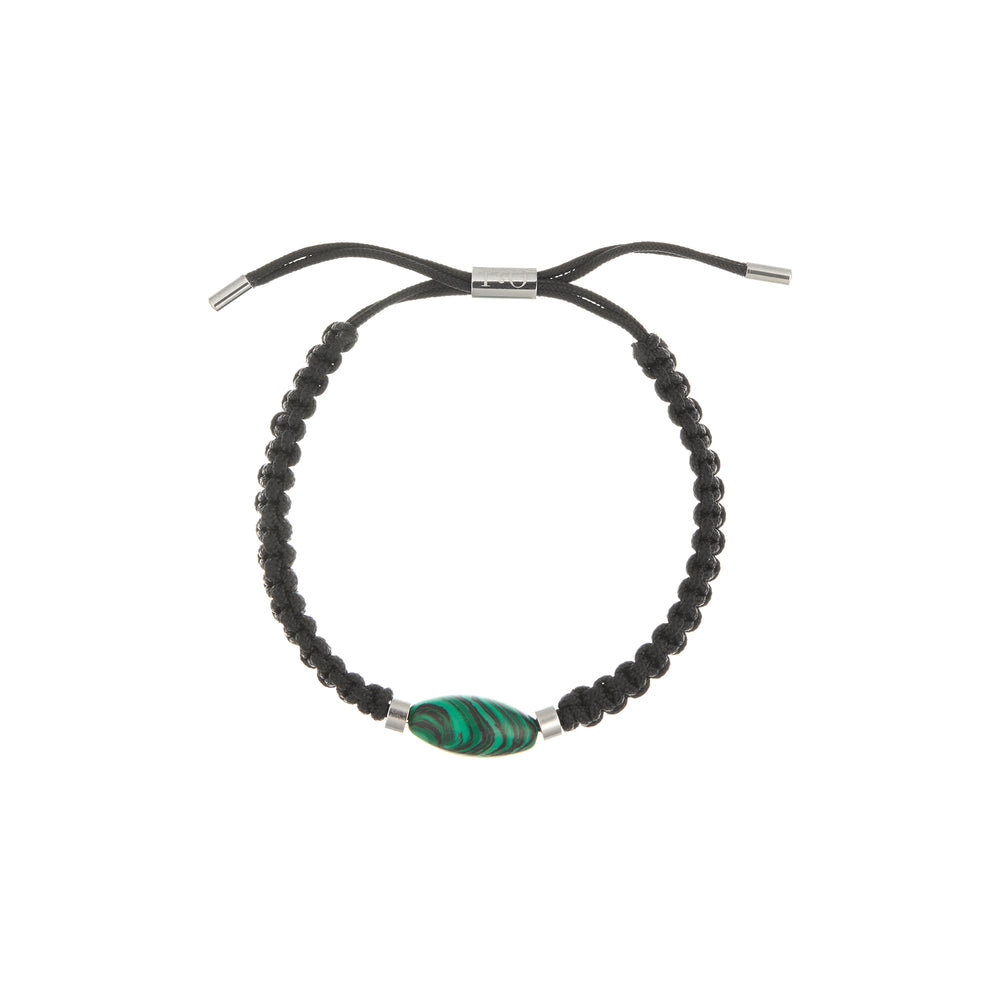 Malachite Bead & Cord Bracelet - Orelia London