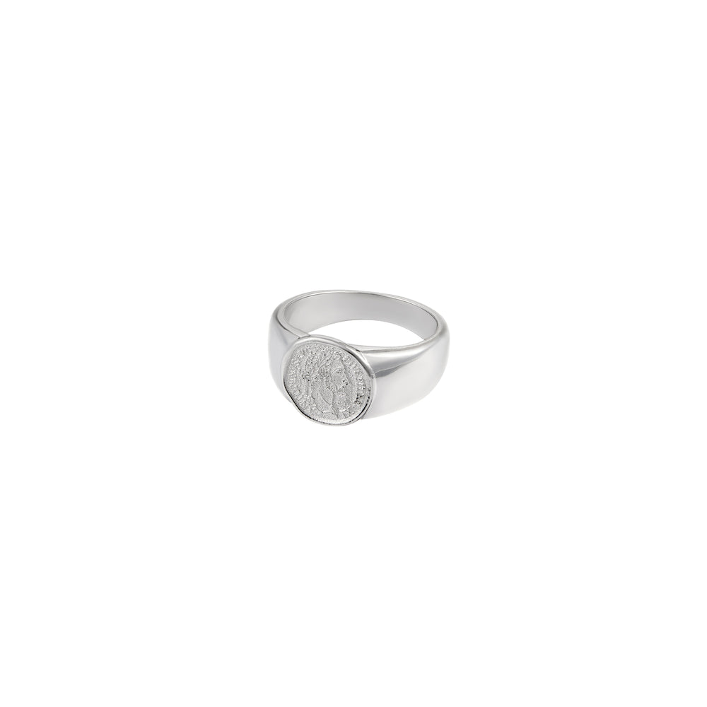 Coin Sovereign Signet Ring - Orelia London