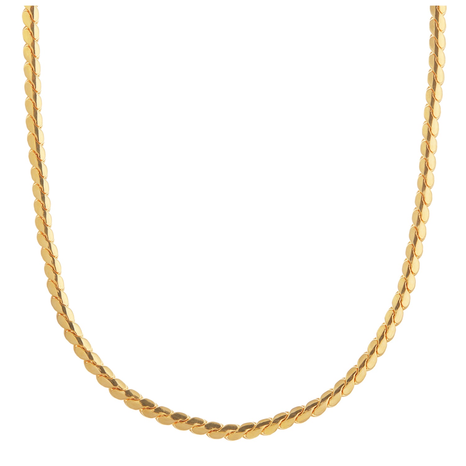 Gold Twisted Snake Chain Necklace | by Oomiay – Oomiay Jewelry