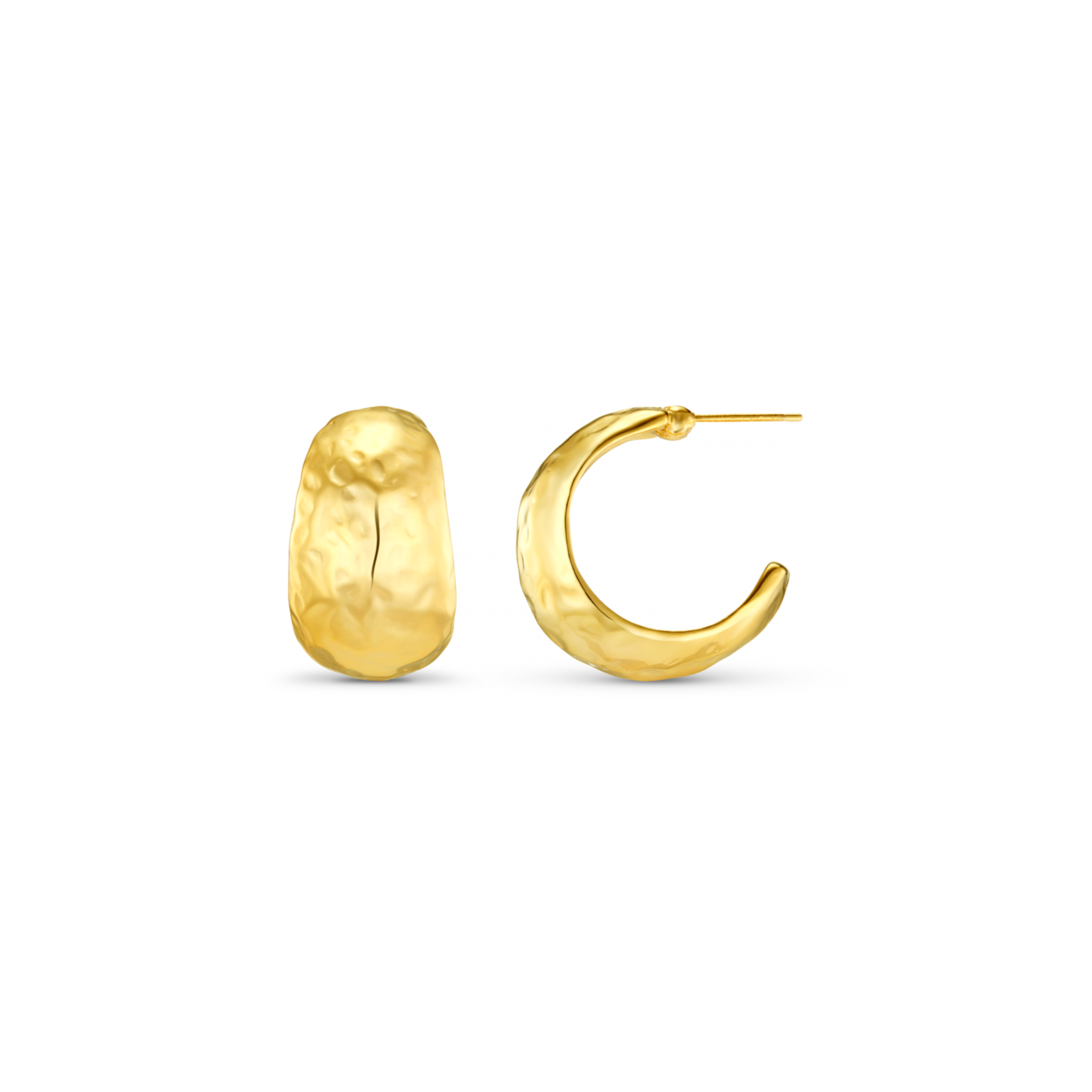 Chunky Gold Hoop Earrings