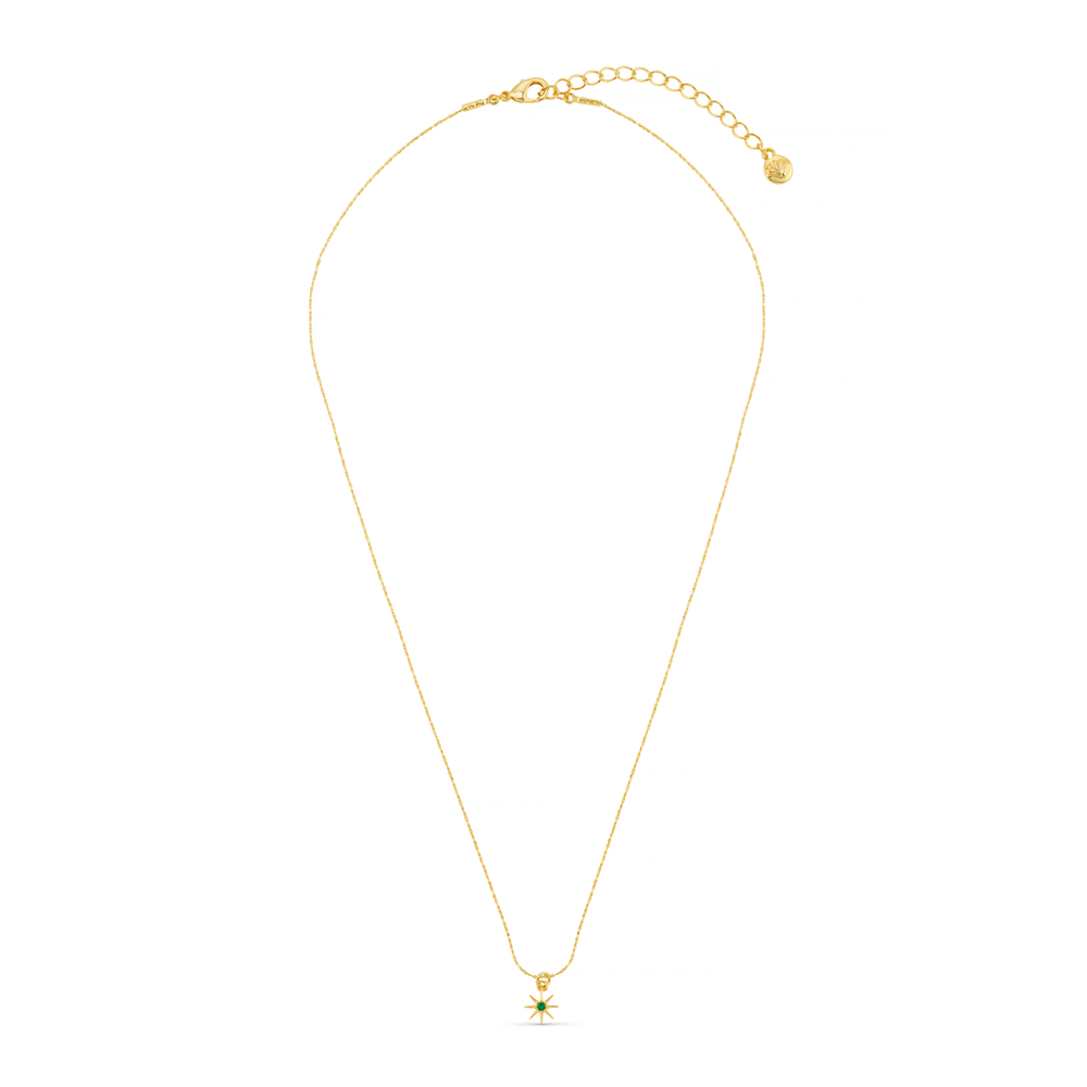 May Birthstone Emerald Necklace