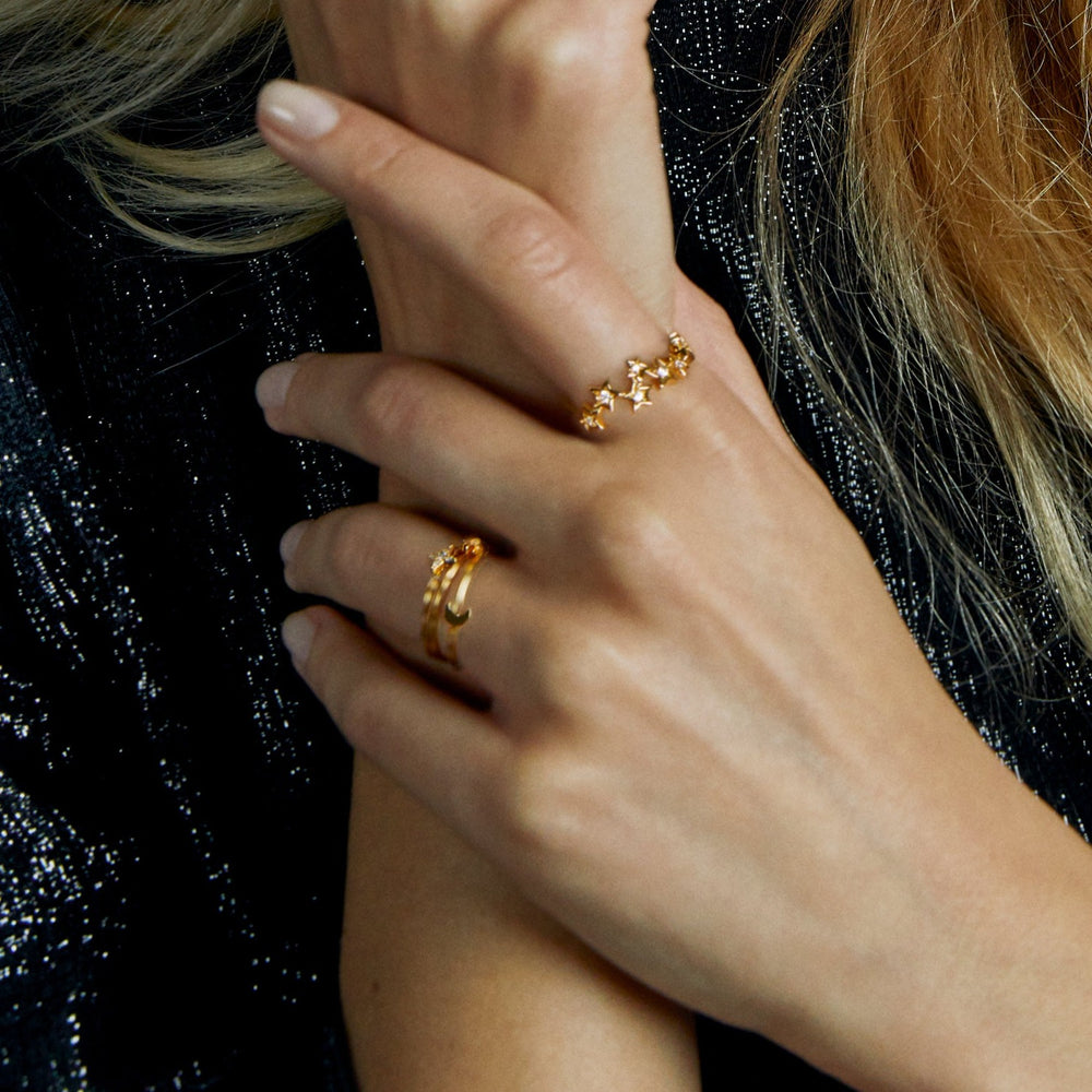 Pavé Star Constellation Ring - Orelia London