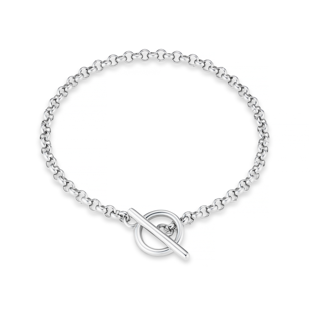 Round Link T-Bar Bracelet - Orelia London
