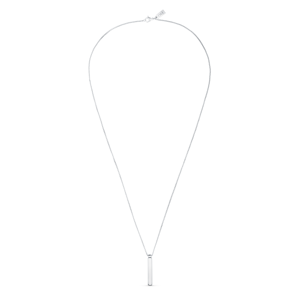 Solid Bar Necklace - Silver - Orelia London