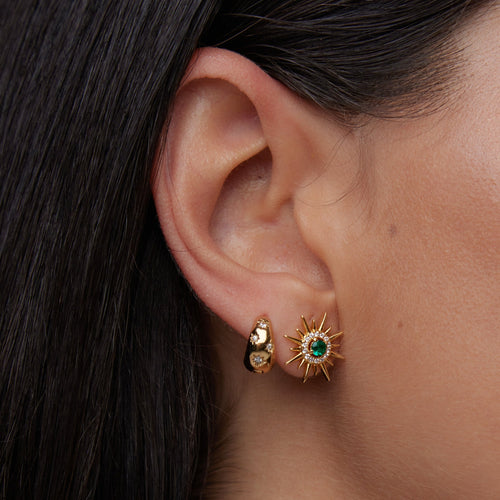 Side ear deals studs in gold