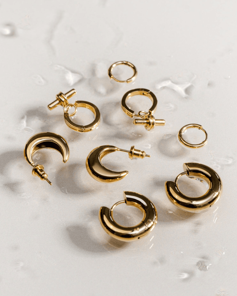 Gold Waterproof Earrings