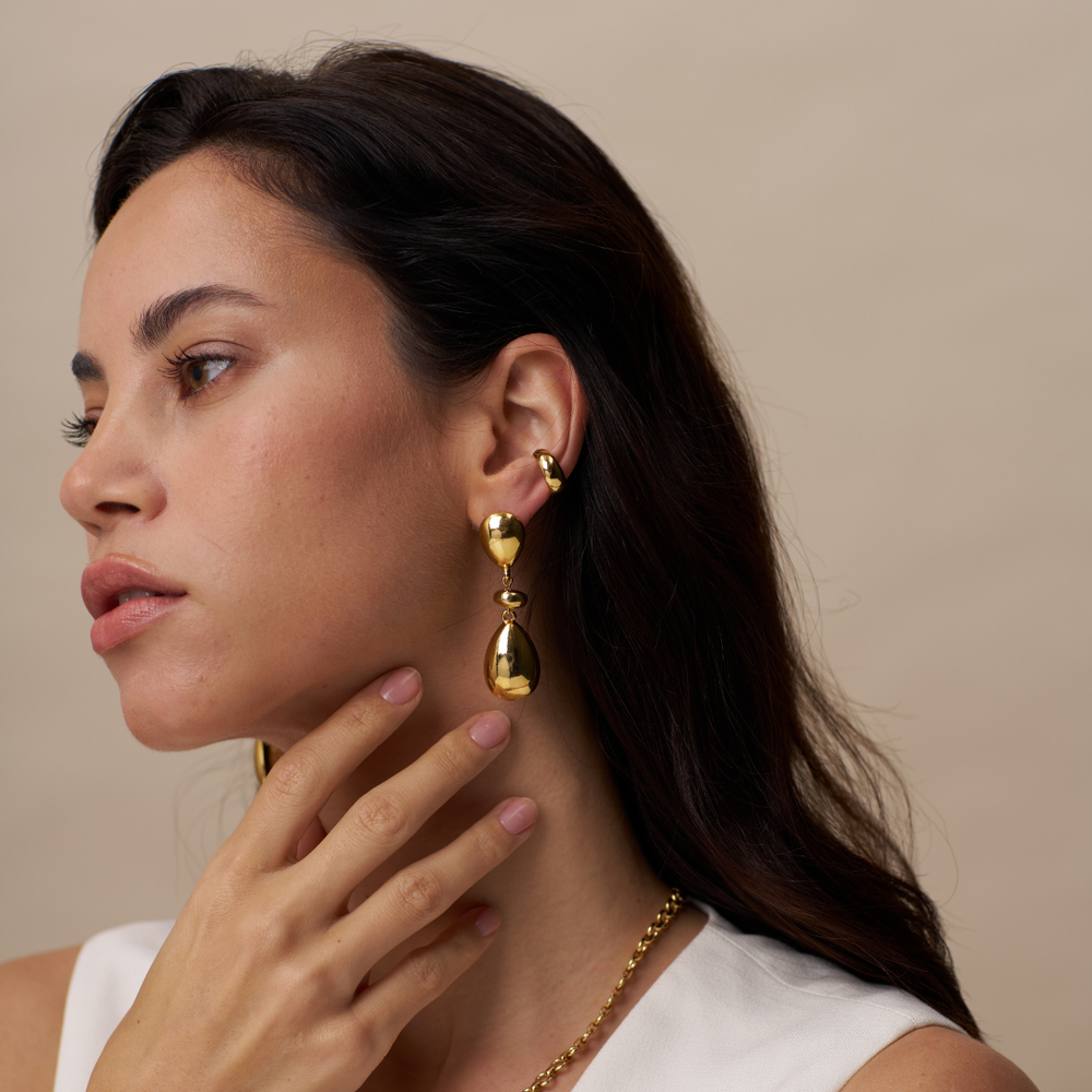 Polished Statement Mix Drop Earrings
