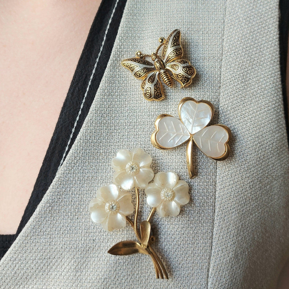 Accessories Other Default Vintage Mixed Plate Butterfly Brooch Orelia Jewellery