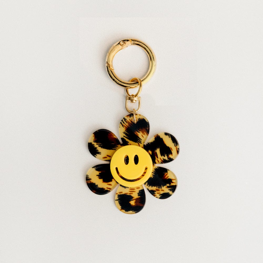 Accessories Other ONE Animal Print Happy Face Flower Bag Charm Orelia Jewellery