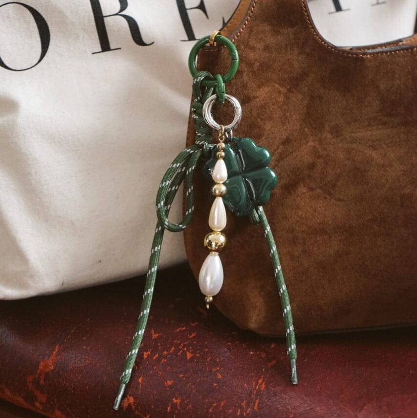 Accessories Other ONE Green Cord Bow Bag Charm Orelia Jewellery