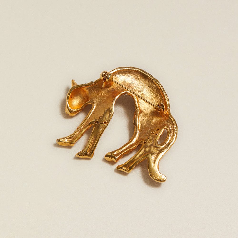 Accessories Other ONE Vintage Black & Crystal Panther Brooch Orelia Jewellery