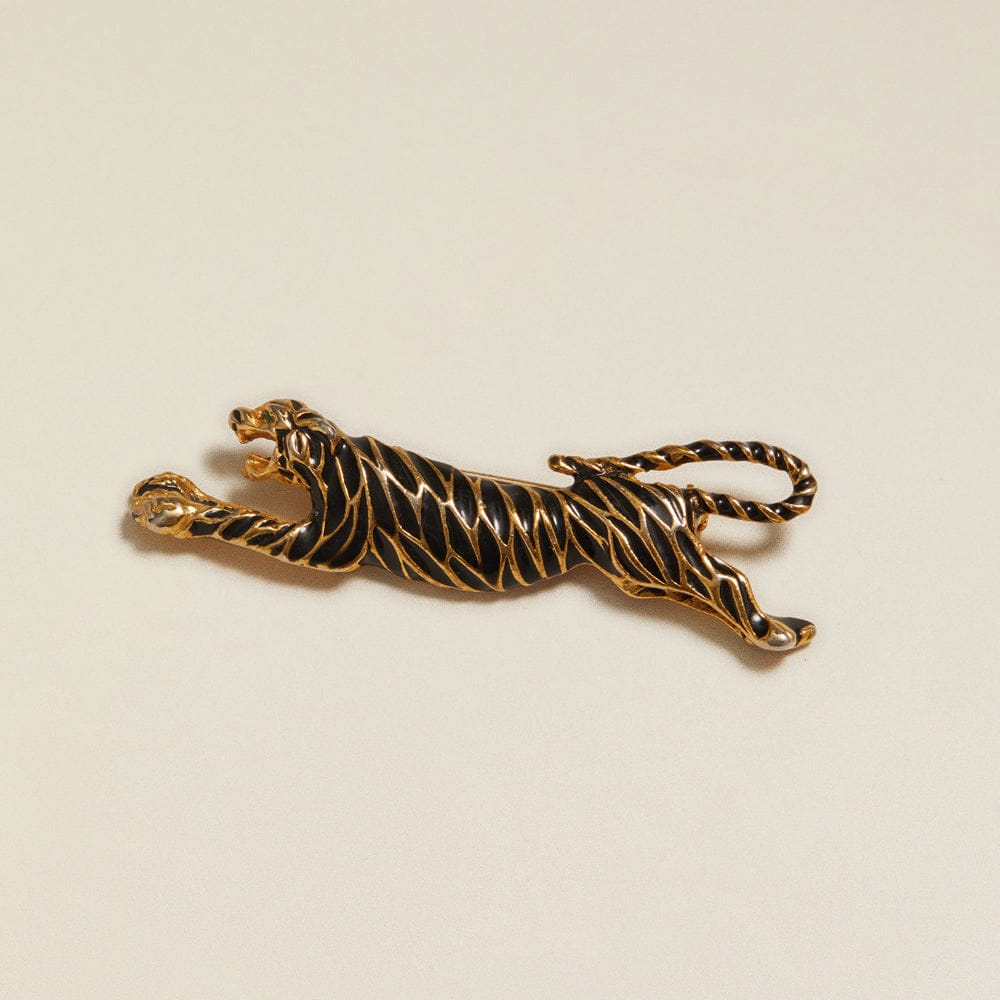 Accessories Other ONE Vintage Textured Leaping Tiger Brooch Orelia Jewellery