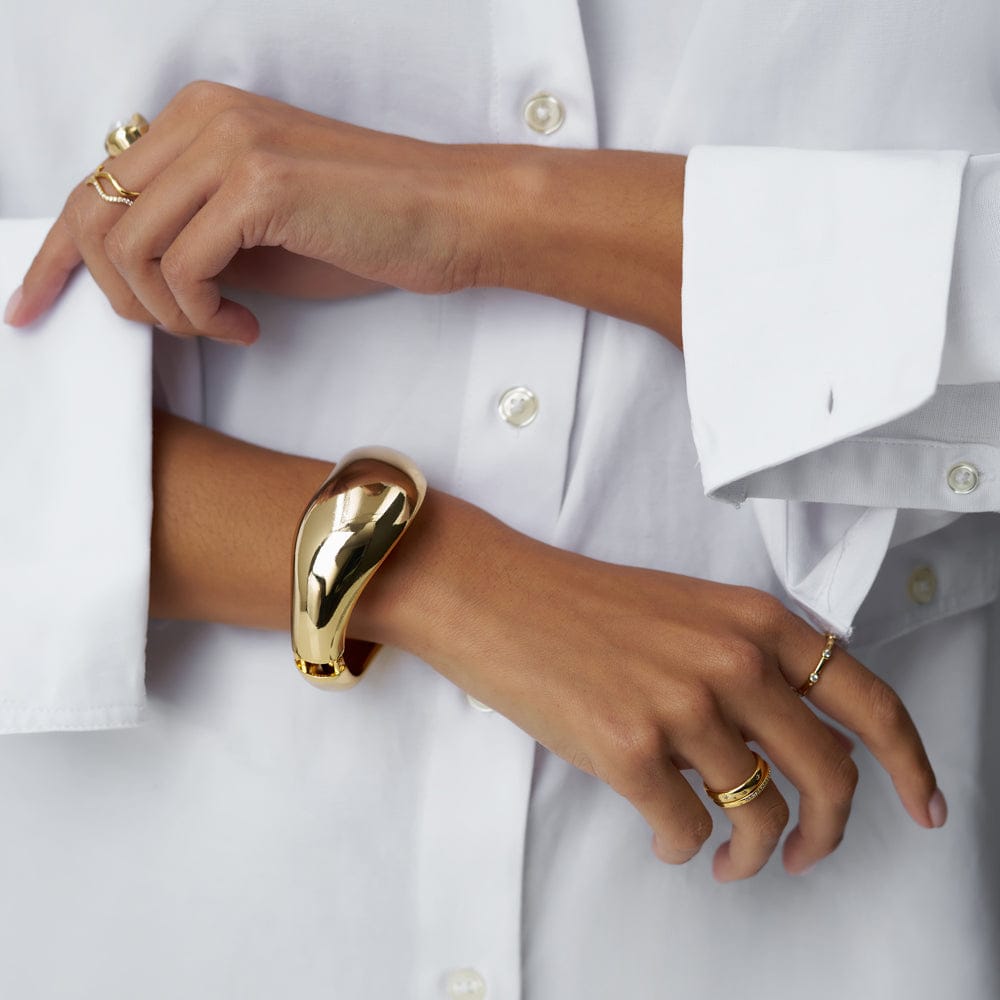 Bangle ONE Statement Wave Bangle Orelia Jewellery