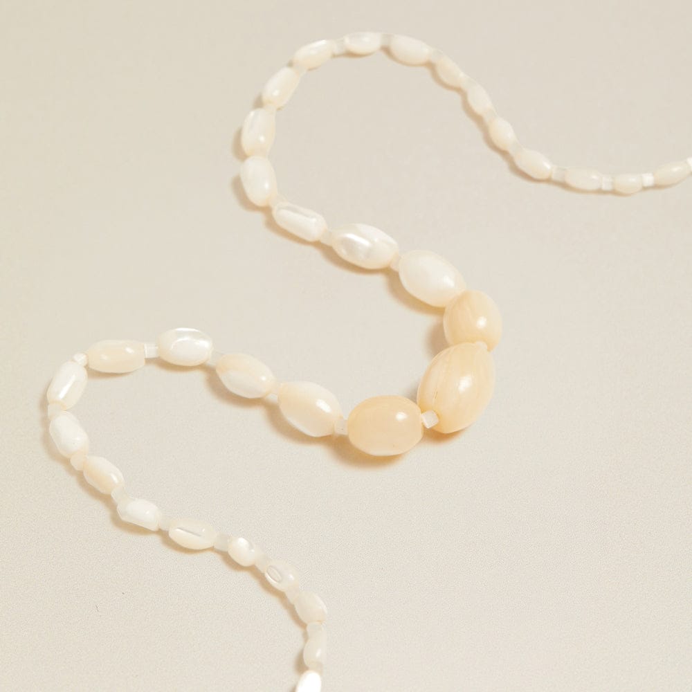 Beaded Necklace Default Vintage Mother Of Pearl Gradient Beaded Necklace Orelia Jewellery
