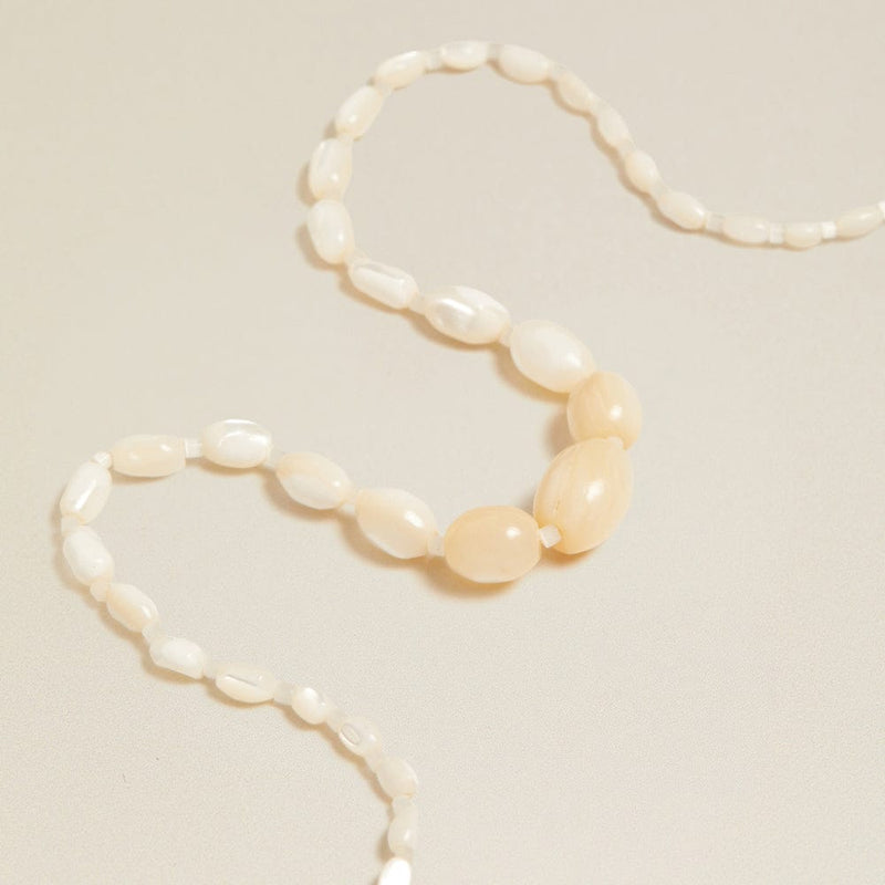 Beaded Necklace Default Vintage Mother Of Pearl Gradient Beaded Necklace Orelia Jewellery