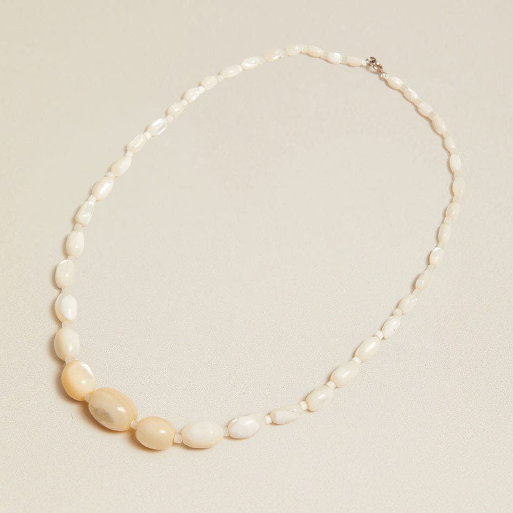 Beaded Necklace Default Vintage Mother Of Pearl Gradient Beaded Necklace Orelia Jewellery