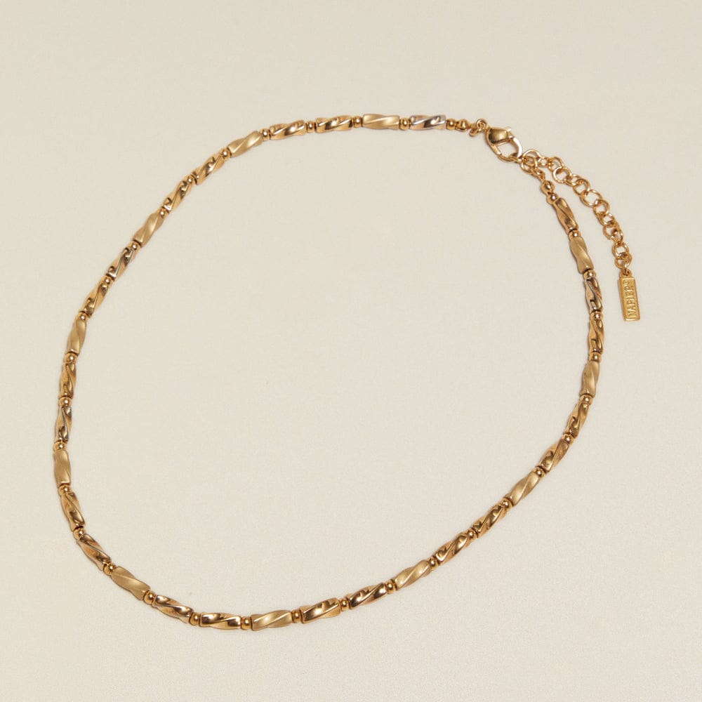 Beaded Necklace ONE Vintage Spiral Bead Chain Necklace Orelia Jewellery