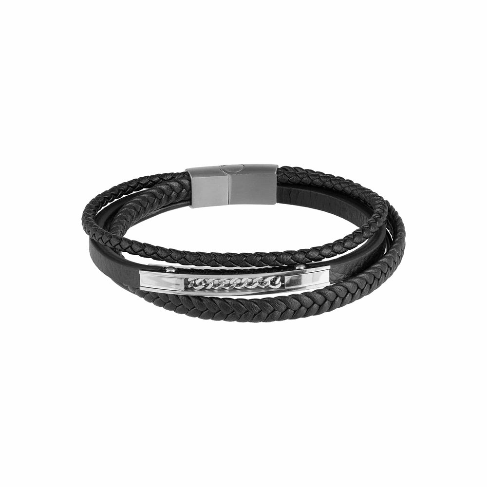 Bracelets Leather Stacked Bracelet Orelia Jewellery