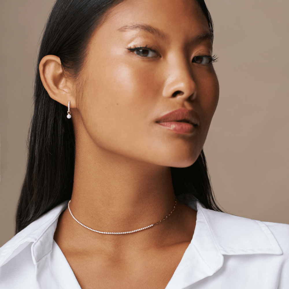 Bracelets LUXE Wraparound Tennis & Chain Bracelet Orelia Jewellery