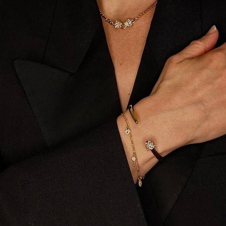 Bracelets Micro Pave Heritage Charm Bracelet Orelia Jewellery