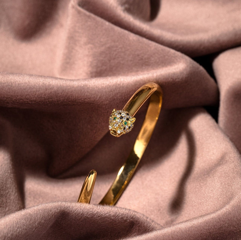 Bracelets Pave Panther Bangle Orelia Jewellery