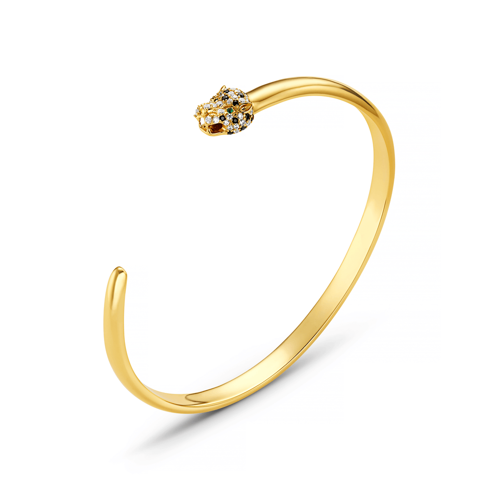 Bracelets Pave Panther Bangle Orelia Jewellery